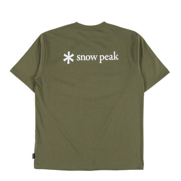 Snow Peak Standard Back Printed Logo T-Shirt Olive - Parasol Store
