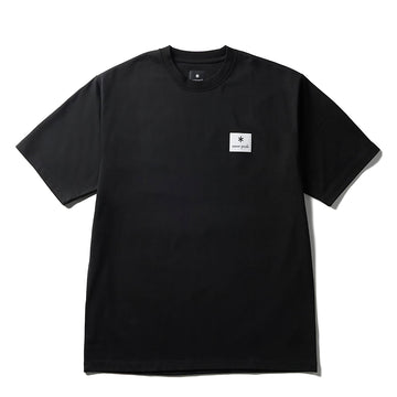 Snow Peak Standard Square Logo T-Shirt Black - Parasol Store