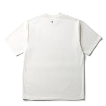 Snow Peak Standard Square Logo T-Shirt Off White - Parasol Store