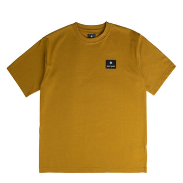 Snow Peak Standard Square Logo T-Shirt Yellow - Parasol Store