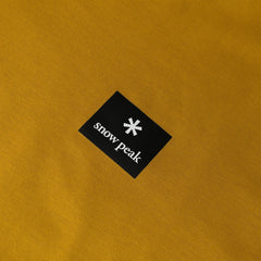 Snow Peak Standard Square Logo T-Shirt Yellow - Parasol Store