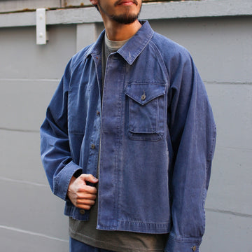 Snow Peak Sulfur Dyed Fade Coverall Blue