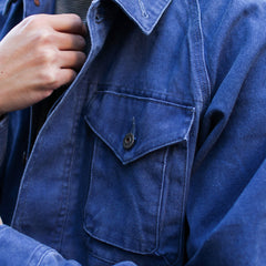 Snow Peak Sulfur Dyed Fade Coverall Blue