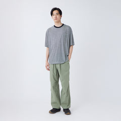 Snow Peak Summer Wool Stripe T-Shirt Black