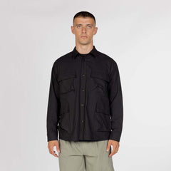 Snow Peak TAKIBI Herringbone Shirt Jacket Black - Parasol Store