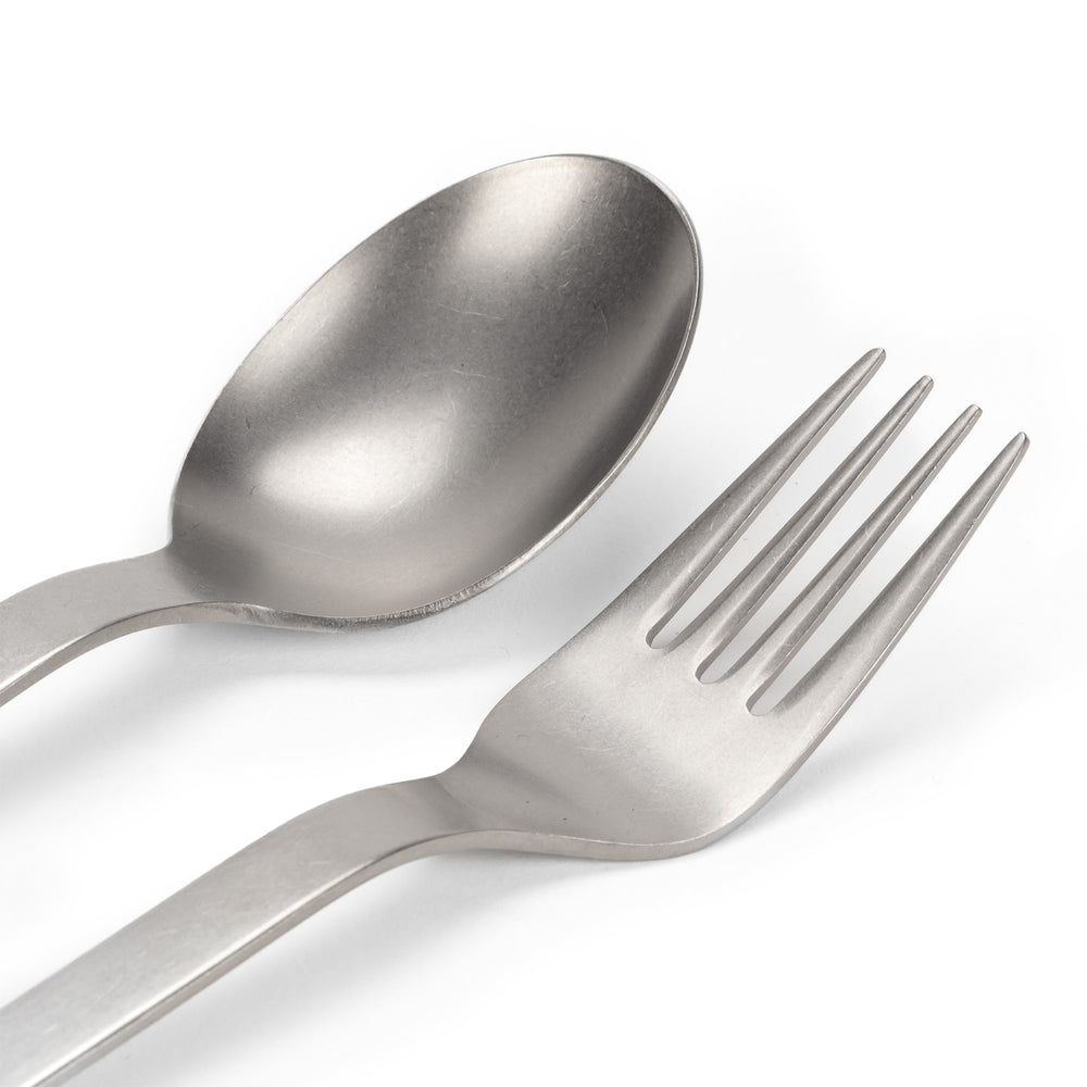Snow Peak Titanium Fork & Spoon Set - Parasol Store