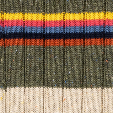 Paul Smith Sock Devon Brown Stripe / Cream - Parasol Store