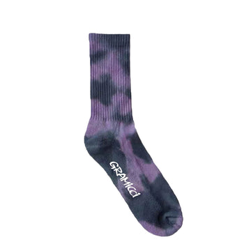 Gramicci Tie Dye Crew Socks Purple - Parasol Store