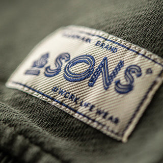 &Sons Finch Saddle Sleeve Sweat Forest Green