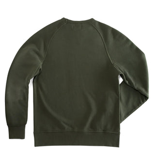 &Sons Finch Saddle Sleeve Sweat Forest Green