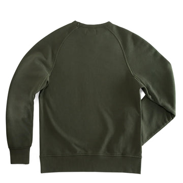 &Sons Finch Saddle Sleeve Sweat Forest Green