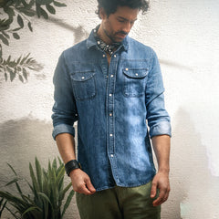 &Sons Sunday Shirt Denim