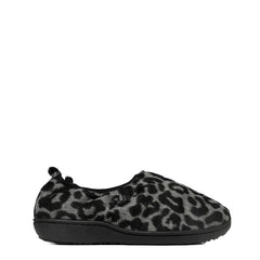Subu Womens Dots Vamp Slipper Leopard Black - Parasol Store