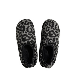 Subu Womens Dots Vamp Slipper Leopard Black - Parasol Store
