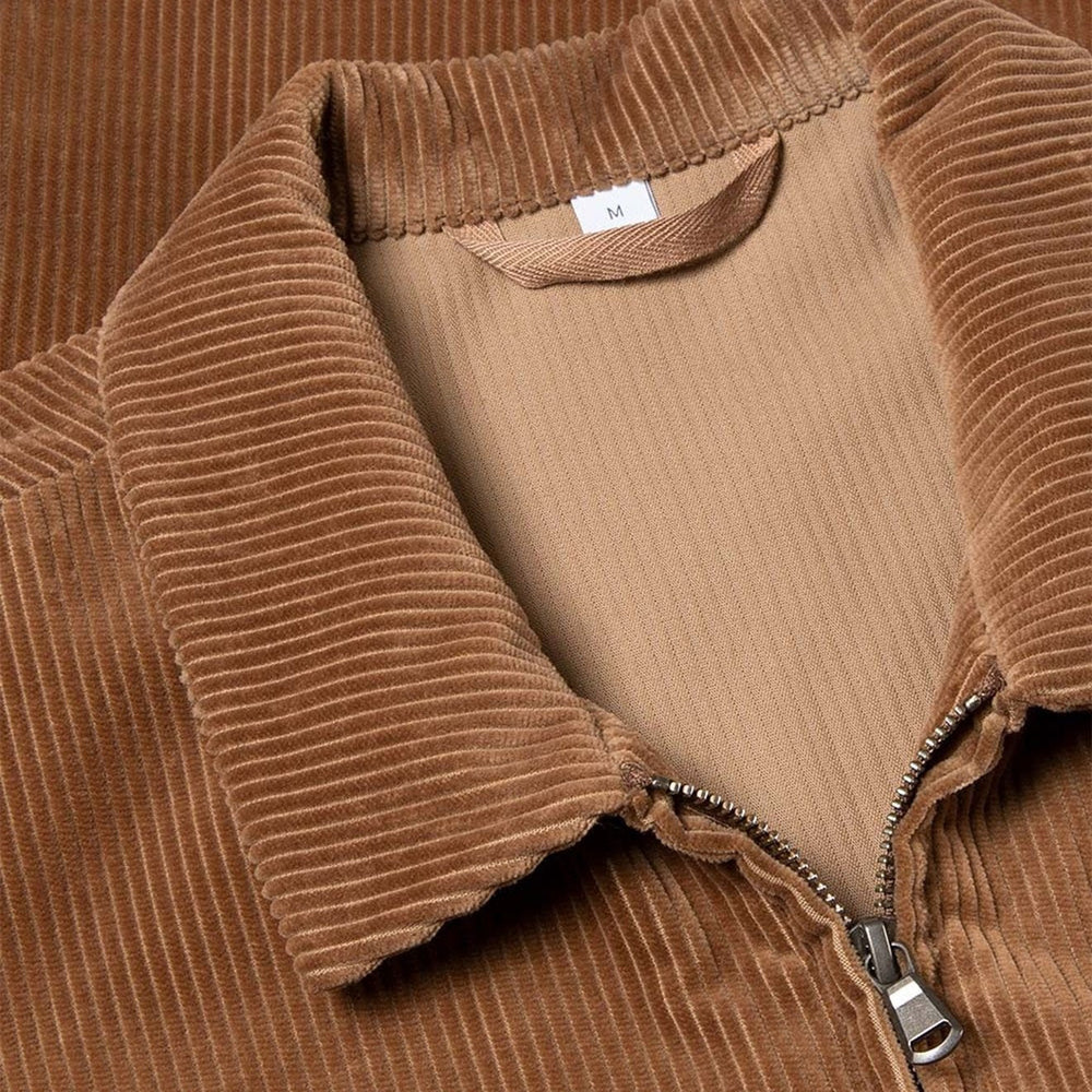Sunspel Harrington Jacket Dark Camel - Parasol Store