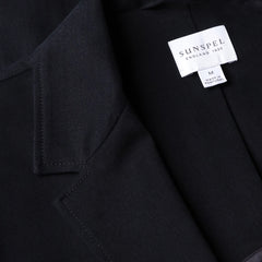 Sunspel Brushed Cotton Blazer Navy - Parasol Store