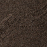 Sunspel Brushed Shetland Crew Neck Bark - Parasol Store