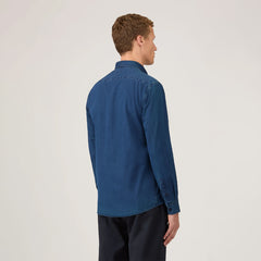 Sunspel Button Down Shirt Indigo - Parasol Store