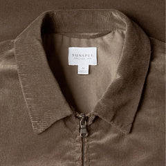 Sunspel Cord Harrington Jacket Bark - Parasol Store