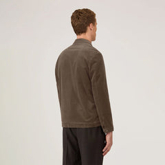 Sunspel Cord Harrington Jacket Bark - Parasol Store