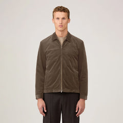 Sunspel Cord Harrington Jacket Bark - Parasol Store