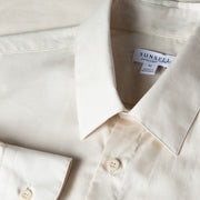 Sunspel Cotton Cashmere Shirt Ecru - Parasol Store