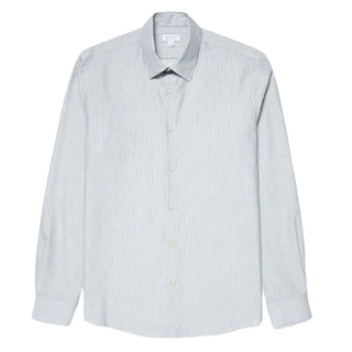 Sunspel Cotton Cashmere Shirt Light Blue / White - Parasol Store