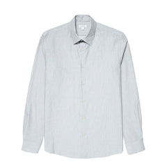 Sunspel Cotton Cashmere Shirt Light Blue / White - Parasol Store