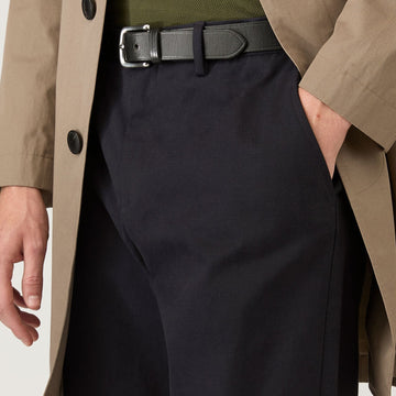 Sunspel Cotton Drill Trouser Navy