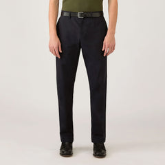 Sunspel Cotton Drill Trouser Navy