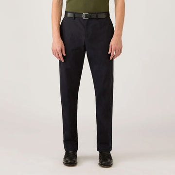 Sunspel Cotton Drill Trouser Navy