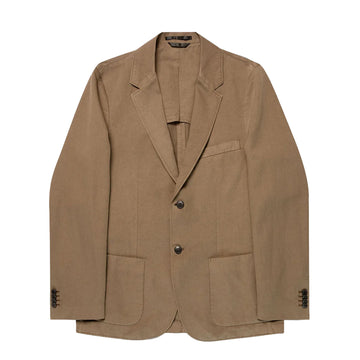 Sunspel Cotton Linen Blazer Dark Cedar