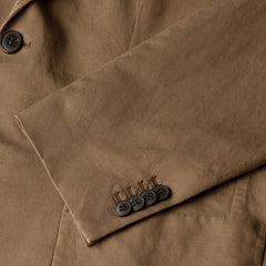 Sunspel Cotton Linen Blazer Dark Cedar