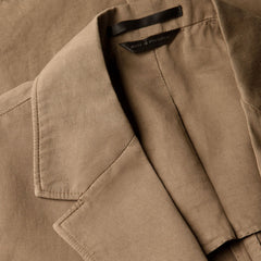 Sunspel Cotton Linen Blazer Dark Cedar