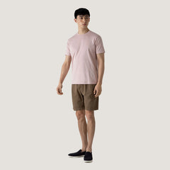 Sunspel Cotton Linen Drawstring Shorts Dark Tan - Parasol Store