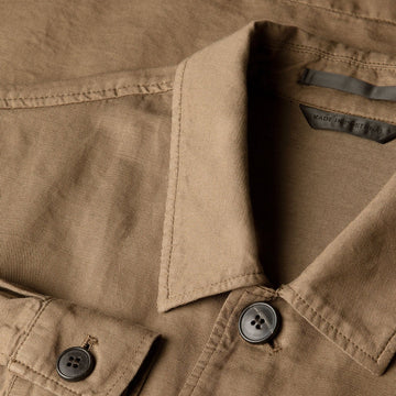 Sunspel Cotton Linen Jacket Dark Cedar