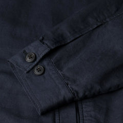 Sunspel Cotton Linen Jacket Navy