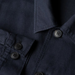 Sunspel Cotton Linen Jacket Navy