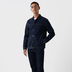 Sunspel Denim Jacket Denim Rinse Wash - Parasol Store