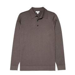 Sunspel Extra-Fine Merino Polo Shirt Cedar - Parasol Store