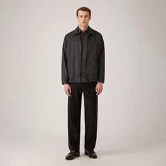 Sunspel Fine Cord Shirt Anthracite
