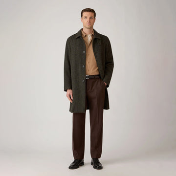Sunspel Fine Cord Shirt Dark Beige
