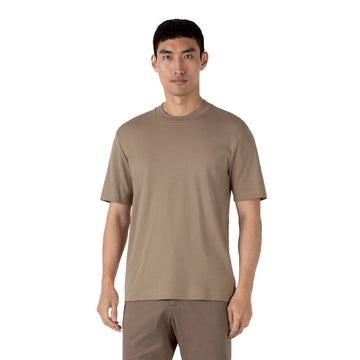 Sunspel Heavy Weight S/S Crew Tee Dark Stone - Parasol Store