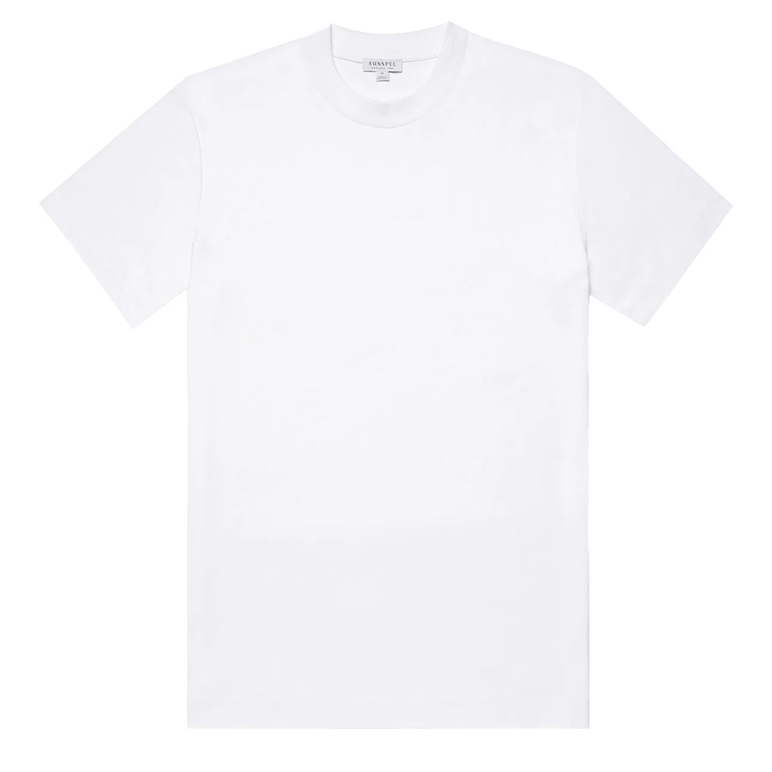 Sunspel Heavy Weight S/S Crew Tee White - Parasol Store