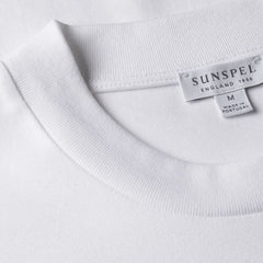 Sunspel Heavy Weight S/S Crew Tee White - Parasol Store