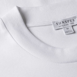 Sunspel Heavy Weight S/S Crew Tee White - Parasol Store