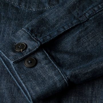 Sunspel Japanese Denim Jacket Denim Rinse Wash