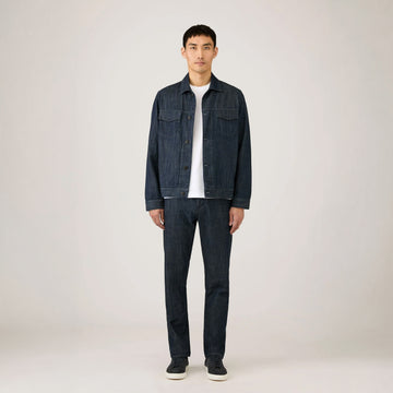 Sunspel Japanese Denim Jacket Denim Rinse Wash