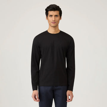 Sunspel L/S Riviera T-Shirt Black