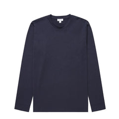 Sunspel LS Riviera T-Shirt Navy